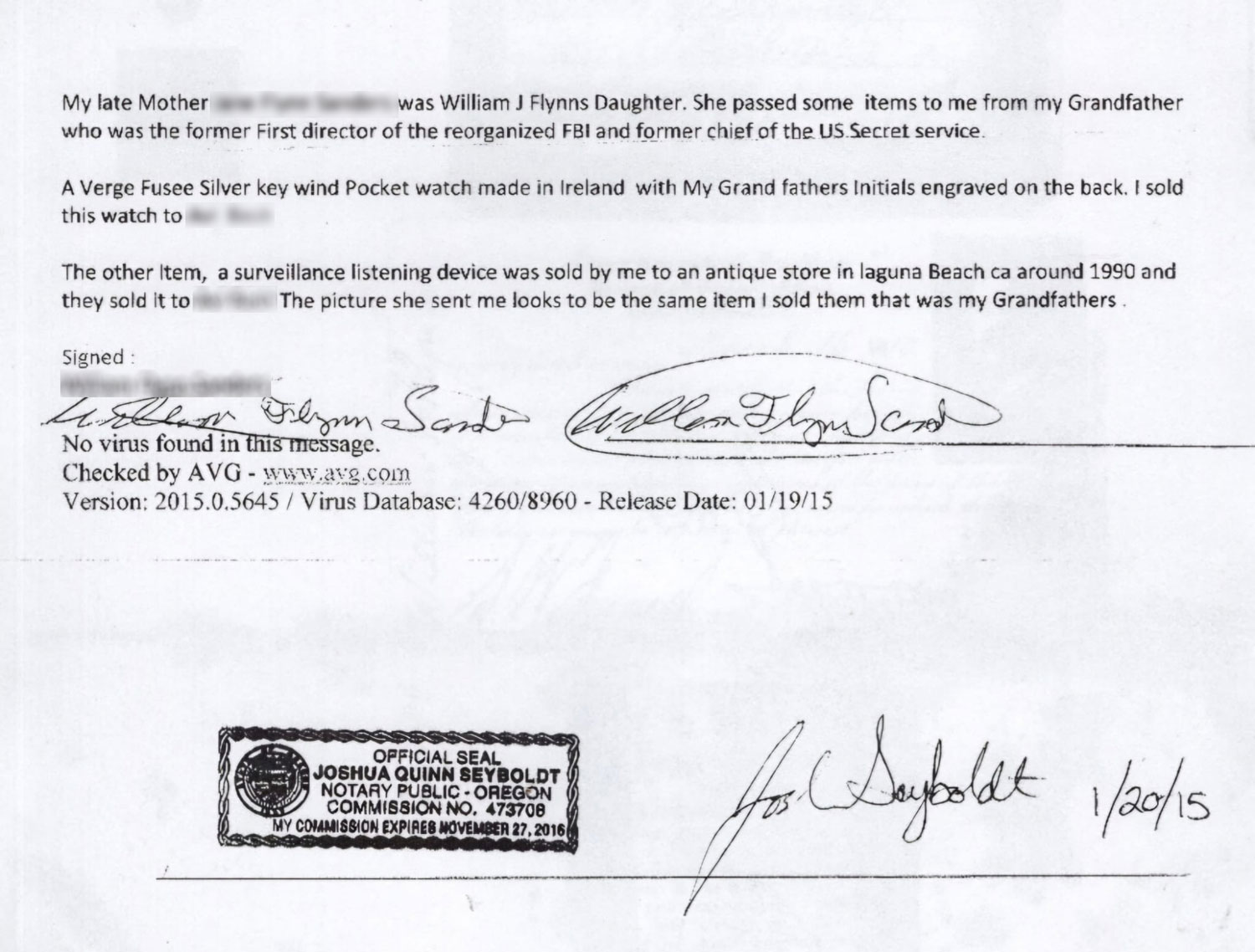 Notarized-provenance-William-J-Flynn-letter